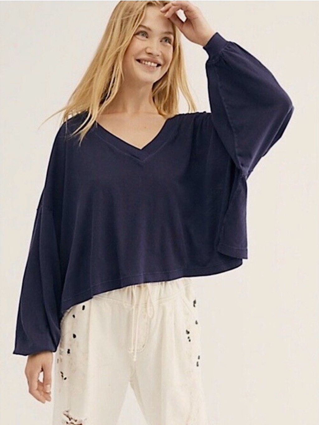 Free People We The Free Buffy Tee In Indigo